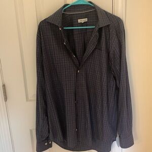Peter Millar Mens Large Blue Button Down